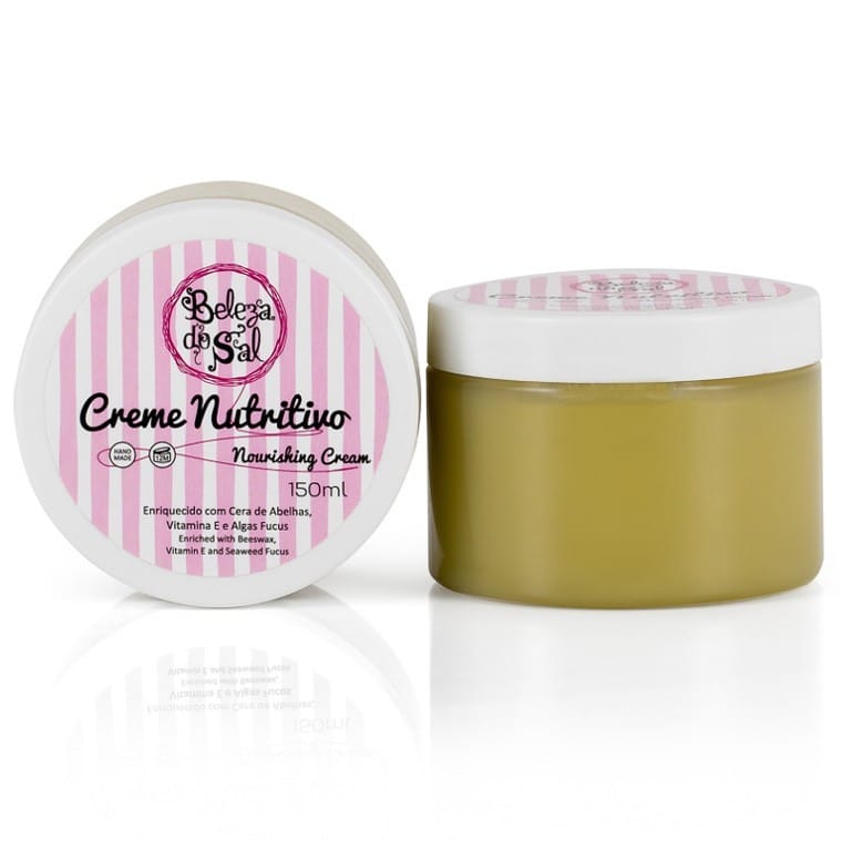 Creme Nutritivo de cera de Abelha, Vitamina E e Algas Fucus.